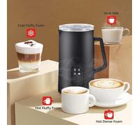 Chocoluxe 4-in-1 Electric Hot Chocolate Maker & Milk Steamer - 350ml Heating, 160ml Frothing, 400W, Cordless