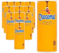 Chocomel Original Dutch Chocolate Milk Drink Tin Can 250 ml (Pack of 12)