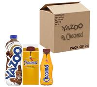 Chocomel & YAZOO Chocolate Variety Bundle (Pack of 24)