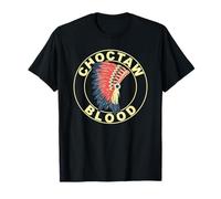 Choctaw Blood Tribe Proud Native American Headdress T-Shirt