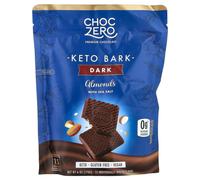 ChocZero, Keto Bark, Dark Chocolate With Sea Salt, Almond, 15 Mini Packs, 6 oz (170 g)