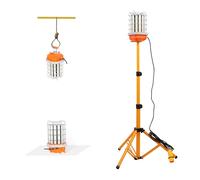 Choen 150W 360° 110V Led Construction Jobsite Work Light on Tripod Stand 21000lm,240V Compatible,Impact Resistant,Waterproof,Large Lighting Area and Multiple Usage Ways