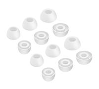 Chofit Ear Caps Cover Compatible with Huawei Freebuds 5i Eartips, Soft Silicone Replacement in-Ear Ear Tips Earbuds Cushions Tip Covers for Huawei Freebuds 5i/Freebuds 4i, 3 Sizes 6 Pairs (White)