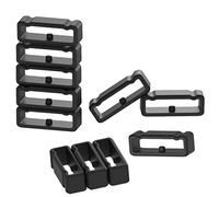 Chofit Fastener Rings Compatible with Suunto Spartan Sport Wrist HR Baro/Suunto 9 baro/7/Core/Core Alpha/D5 Watch Straps Width 24mm Loops Silicone Keeper Locking Clasps, Black