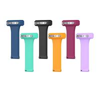 Chofit Nurse Watch Brooch Straps, Soft Silicone Pin Fob 20mm Strap Compatible with Polar Ignite 3/Ignite 2/Ignite/Unite/Pacer/COROS APEX 2/PACE 2, 6-Pack (6A)