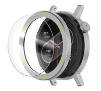 Chofit Protector Compatible with CMF by Nothing Watch Pro 2 Bezel Ring Covers, Metal Loop Adhesive Frame Cover Protectors with Tempered Glass Film (Silver-green)