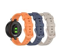 Chofit Replacement Straps Compatible with Garmin Lily Strap, Soft Silicone Sport Colorful Band Wristband with Install Tools for Garmin Lily Smartwatch Women Girl (Orange+Blue Grey+Light Sand)