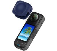 Chofit Silicone Lens Protective Cover Compatible with Insta360 X5, X4 Case- Ultimate Protection (Dark Blue)