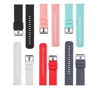 Chofit Straps Compatible with Blackview R30 Pro R3/FeipuQu R30 Pro/IOWODO R30 Pro/R5/R3 Pro/R3/R2/X2 Strap, Replacement Soft Silicone Bands for 20mm Quick Release Wristband Colorful Armband