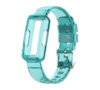 Chofit Straps Compatible with Fitbit Luxe/Ace 3/Ace 2/Inspire HR/Strap, TPU Plastic Transparent Crystal Replacement Wristband Arm Band (Blue)