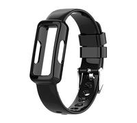 Chofit Straps Compatible with Fitbit Luxe/Ace 3/Ace 2/Inspire HR/Strap, TPU Plastic Transparent Crystal Replacement Wristband Arm Band (Black)