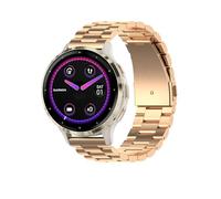 Chofit Straps Compatible with Garmin Venu 3S Strap, Replacement Bands Metal Stainless Steel Business Wristband for Venu 3S/Venu 2S/Vivoactive 4S/Vivomove 3S (Rosegold)