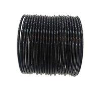 CHOHAN'S- Matt Black Churi bangles, Indian Chudi, Pakistani CHuria (2.5) (2.37)