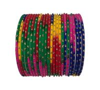 CHOHAN'S- Multi Colour Chui Bangles, Indian Chudi, Pakistani Churia (2.6, Inches)