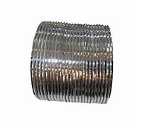 CHOHAN'S - Plain Silver Churi bangles, indian cudi, Pakistani Churia (2.5)