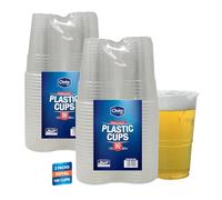 Choice Dining® Strong Pint Glasses Beer Cups Great for Party's and All Types of Events and Celebrations 660ml - Large Washable Cup - Party Decoration, Cocktail, Iced Coffee Cup - 100 Cups