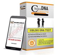 Choice DNA Full or Half Sibling DNA Test Home Kit, Sibling DNA Testing Kit with 4 Swabs Per Person, DNA Kit with All Lab Fees Included, Results in 2-6 Business Days