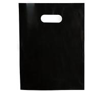 Choice Marts Bags for Small Business 1.5Mil 9"x12" Merchandise Bags Extra Thick Glossy Thank You Bags, Black, Merchandise