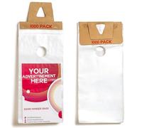 Choice Marts Door Hanger Bags 6” x 12” Waterproof and Secure 1000 Pack
