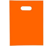 Choice Marts Merchandise Bags 100 Orange 9"x12" Size 1.5Mil Thick With Handles