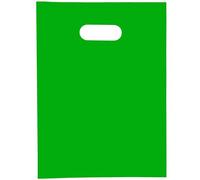 Choice Marts Merchandise Bags Green Color 100 Count 9"x12" Size 1.5Mil With Handles