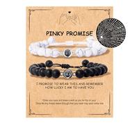 choice of all 2PCS Matching Bracelets for Couples Long Distance Couple Bracelets for Women Men I Love You 100 Languages Picture Bracelets Relationship Gifts Matching Couples Stuff, adjustable, alloy