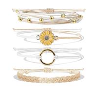 choice of all Cute Bracelets for Women Boho Surfer Bracelets Friendship Bracelets Surf Wave String Bracelet Beach Jewelry Stocking Stuffs