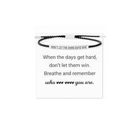 choice of all Dont Let the Hard Days Win Bracelet Self Reminder Inspirational Bracelet Don't Let The Hard Days Win Bangle Best Friend Gift -Unique Gifts for Teen Girls, Alloy, no gemstone