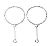 choice of all Heart Slip Chain Necklace O-ring Slip Chain Necklace for Women Lariat Y Pandent Necklace Punk Gothic Jewelry Gifts, Metal, No Gemstone