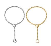 choice of all Heart Slip Chain Necklace O-ring Slip Chain Necklace for Women Lariat Y Pandent Necklace Punk Gothic Jewelry Gifts, Metal, No Gemstone