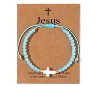 choice of all Jesus Bracelets Jesus Loves You Bracelets Cross Bracelet for Women Baptism Christian First Confirmation Communion Religious Gifts for Women Daughter Lovers, adjustable, alloy, no