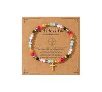 choice of all Jesus Bracelets Jesus Loves You Bracelets Cross Bracelet for Women Baptism Christian First Confirmation Communion Religious Gifts for Women Daughter Lovers, adjustable, alloy, no