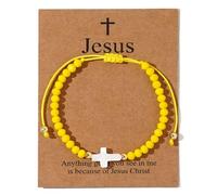 choice of all Jesus Bracelets Jesus Loves You Bracelets Cross Bracelet for Women Baptism Christian First Confirmation Communion Religious Gifts for Women Daughter Lovers, adjustable, alloy, no