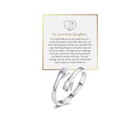 choice of all To My Daughter/Wife/Sister/Mom Fidget Ring Daughter Gifts from Mom Mother Daughter Ring Anxiety Breathe Spinner Ring for Women Valentines Day Gifts for Daughter, Metal, No Gemstone