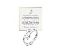 choice of all To My Daughter/Wife/Sister/Mom Fidget Ring Daughter Gifts from Mom Mother Daughter Ring Anxiety Breathe Spinner Ring for Women Valentines Day Gifts for Daughter, Metal, No Gemstone