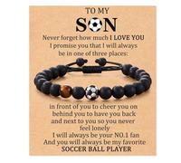 choice of all To My Son Basketball Soccer Gifts from Mom Sports Lover Players Birthday Graduation Mothers Day Gifts, adjustable, Brass, no gemstone