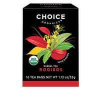 Choice Organic Teas Caffeine Free Herbal Tea, Rooibos, 16 Count