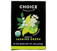 Choice Organic Teas Green Tea, Jasmine Green, 16 Count