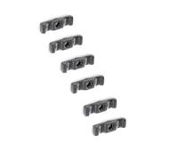 ChoicefullBargain 6x turn Buttons - Black Turn Button Latch Thumb Turn Catch Gate Shed Door Rabbit Hutch