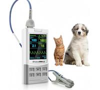 ChoiceMMed Handheld Pulse Oximeter for Vet Use - Heart Rate and Blood Pressure Monitor - Medical Monitoring for Dog, Cat, and Small Animals - Blood Oxygen Saturation Medical Monitoring Equipment