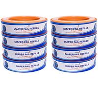 ChoiceRefill Compatible with Diaper Genie Pails, 8-Pack, 2600 count
