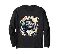Choir Folder Crew Rehearsal Desk Long Sleeve T-Shirt