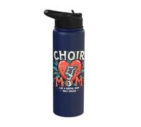 Choir Mom Like A Normal Mom Only Cooler Stainless Steel Insulated Water Bottle