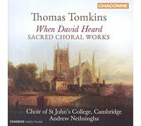Choir of St. John's College Cambridge - Tomkins: When David Heard [CD]