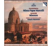 Choir of Westminster Abbey - Pallestrina: Missa Papae Marcelli / Allegri: Miserere [Vinyl LP]