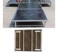 Choir Risers Folding Choral Stairs Stage Riser Platform Based Metal Anti-Slip Portable Stage Platform,Stage Platform Risers, Portable Rectangular Stage Deck with Folding Legs, Composite Pane