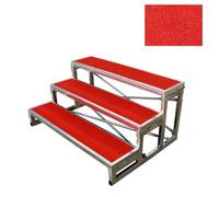 Choir Risers Folding Choral Stairs Stage Riser Platform Based Metal Anti-Slip Portable Stage Platform Multi-Level Home Theater Seating，Portable Step Stands for Choir Performances, Outdoor St