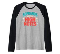 Choir Singer Community Choir Vocal Music Soprano Alto Tenor Raglan Baseball Tee