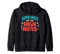 Choir Singer Community Choir Vocal Music Soprano Alto Tenor Zip Hoodie