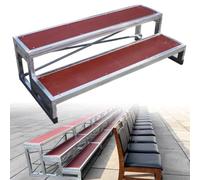 Choir Stage Risers,(Multi-Functional Choir Risers 3 Levels Commercial Step Platform for Groups Choral Stair Treads Tiered Seating & Lectern Stand 128x60x40cm (50.4"x23.6"x15.8"))